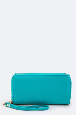 Aqua Teal Wristlet Wallet - Forever Dream Boutique - 1