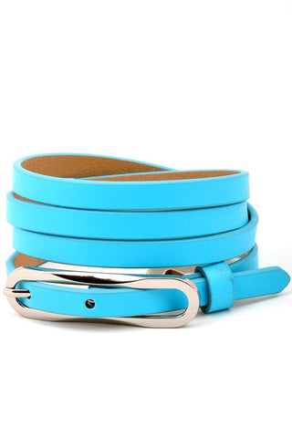 Blue Turquoise Skinny Belt - Forever Dream Boutique - 1