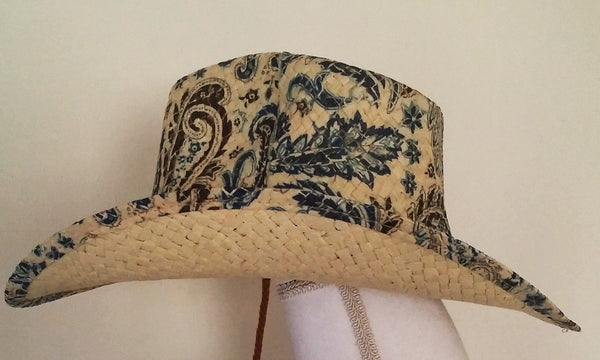 Blue Paisley Cowboy Hat - Forever Dream Boutique - 2