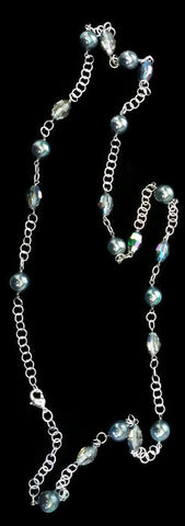 Crystal Shell Pearl Necklace - Forever Dream Boutique