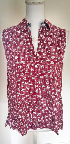 Polka Dot Floral Sleeveless Top - Forever Dream Boutique - 1