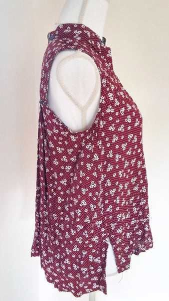 Polka Dot Floral Sleeveless Top - Forever Dream Boutique - 2