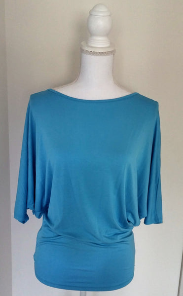 Curvy Light Blue Dolman Top - Forever Dream Boutique - 1