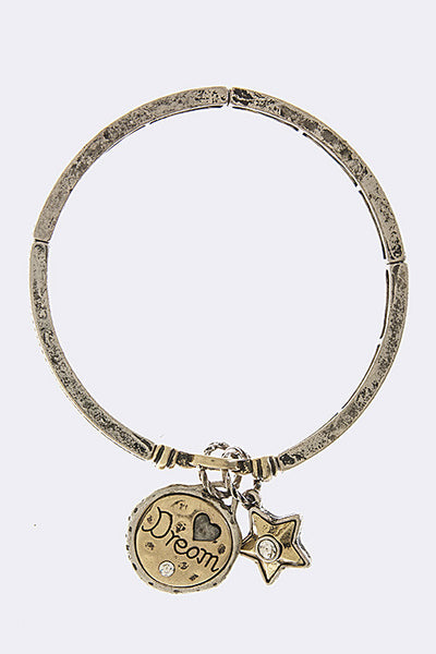 Dream Big Charm Stretch Bracelet - Forever Dream Boutique - 1