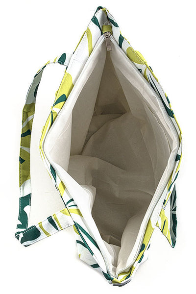 Green Floral Print Tote Bag - Forever Dream Boutique - 3
