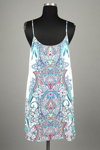 Bohemian Tribal Jade Tank Dress - Forever Dream Boutique - 2