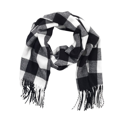 Black Buffalo Check Adaline Scarf