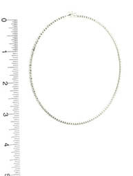 Pave Crystal Stone Hoop Earrings - Forever Dream Boutique - 2