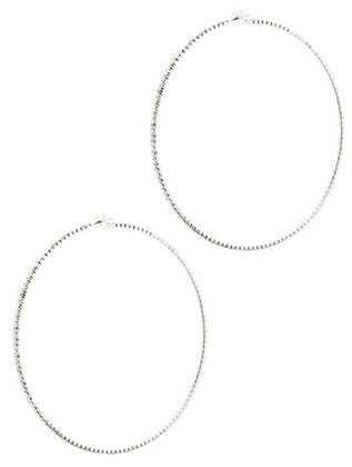 Pave Crystal Stone Hoop Earrings - Forever Dream Boutique - 1