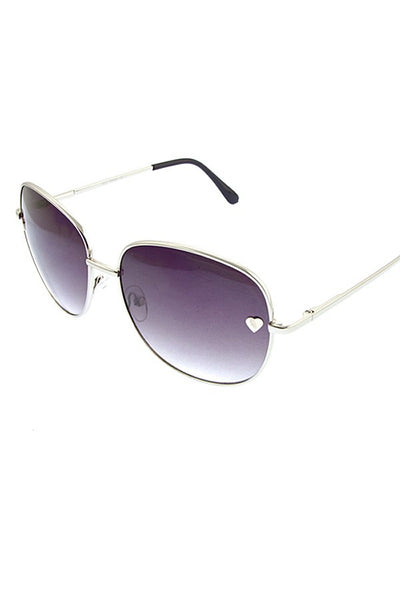 Metal Heart Accent Sunglasses - Forever Dream Boutique - 5