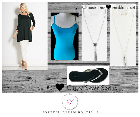 Forever Dream Set #3 Curvy Silver Spring - Forever Dream Boutique - 1